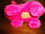 Iwaya PIG Walking Grunting Neon Pink Plush Toy China Battery Operated 1986