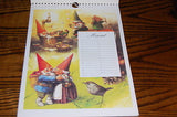 Rien Poortvliet David the Gnome Kabouter Birthday Calendar Dutch Months New