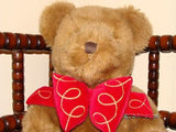 Harrods UK Large Foot Dated Christmas Bear 1997 W Bow