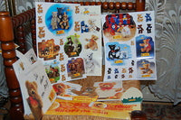 Steiff Bear RARE Collectibles Lot of Sticker Set Dominos Day Planners Notepad