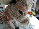 Antique Merrythought Mohair Pablo Donkey Holt Renfrew 19 Inch 1960s