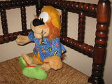 Anna Club Plush Loeki The Lion Dutch TV Character Doll Hawaiian Outfit 13 Inch