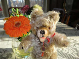 Antique Hermann German Zotty Bear Mohair 1960s Tag