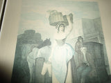UK Artist F. Wheatley Cries of London Strawberrys Scarlet Print