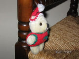 UK Miniature Christmas Bear Handknitted Sweater and Hat