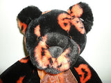 Fiesta Halloween Bear 16" 3 ASST Cuddle Jacquard Pumpkin Print Nr H00803