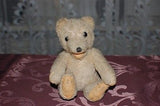 Antique Diem Germany Bear Wool Plush Jointed 1930s Shoe Button Eyes 7 inch CUTE