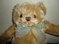 Animal Alley Toys R Us Canada Golden TEDDY BEAR 11 Inch with Chiffon Ribbon 2009