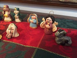 Miniature Dough Clay NATIVITY SET Jesus Joseph Mary 11 Handmade Figurines OOAK