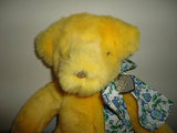 Gund Victoria's Secret Bear Yellow Plush 15 Inch 1992