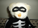 Russ Berrie RATTLES Skeleton Bear Halloween