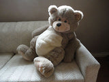 Mighty Star XXL JUMBO TEDDY BEAR Vintage 28in Laying Down Big Pot Belly New