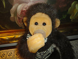 Hosung Chimpanzee Monkey Baby Toy Thumb Sucking & Pacifier Vintage 11in.