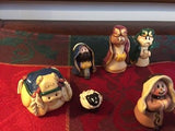 Miniature Dough Clay NATIVITY SET Jesus Joseph Mary 11 Handmade Figurines OOAK