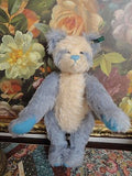 PANDA Effanbee Humpback Bear Essentials Blue Cream 100% Mohair 18in. Button/Tag