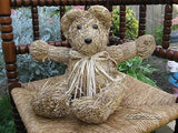 Vintage UK 1970's Handmade Straw Bear