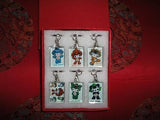 Beijing 2008 Olympics Mascots 6 Keychain Boxed Set RARE