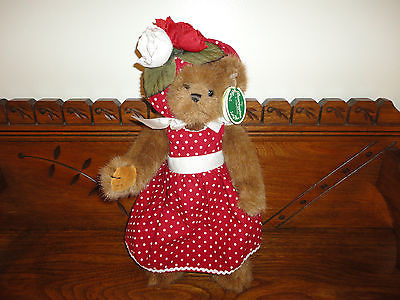 Bearington Bears JACKIE Polka Dot Dress Item 1539 w tags 14 inch Retired