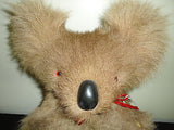 Antique Koala Real Fur Glass Eyes Stuffed Figure 12 inch