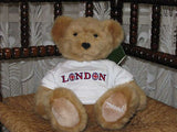 Harrods Soft Toys Teddy Bear White London T-Shirt 9 inch