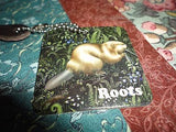 Roots Canada Real Brown Leather Beaver Key Chain Collectible NEW Retired