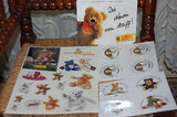 Steiff Bear RARE Collectibles Lot of Sticker Set Dominos Day Planners Notepad