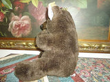Plushland 1999 Sitting Brown Bear Eating Honey with Bees Handmade 12 inch w Tags