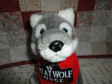 Great Wolf Lodge Petting Zoo GREY WOLF Toy with Bandana