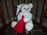 Aurora Christmas Teddy Bear Handmade in Pajamas