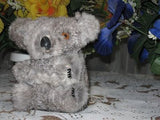 Old Vintage Grey Koala Bear Real fur 1970s