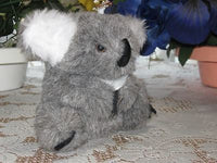 Anne Li Soft Toys Australia Handmade Grey White Koala Bear Plush 5 Inch