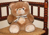 Chosun Netherlands Brown Teddy Bear 2 Zippers at Paw Pads 27 CM