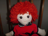 Gund 1991 Orange Yarn Hair Stuffed Doll 17 inch Retired