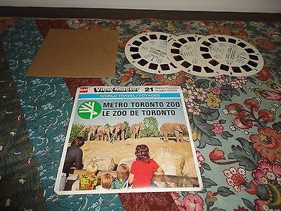 VTG 1976 View Master World Travel METRO TORONTO ZOO 3 Reels Case