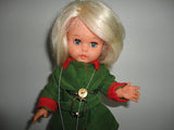 Vintage Blonde Vinyl Doll Made in Germany 30/10 Drei-M-Puppe MMM Schwesterlein