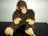 Steiff Jocko Chimpanzee Monkey Brown Plush No IDS 0020/35 14in. Squeaker Vintage