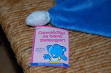 Nestle Bear Named Bas Blue Baby Blanket New in Bag Netherlands Exclusive