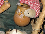 German Musical Bear with Honey Pot