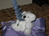 UK White Miniature Bear Lavender Scented Pillow