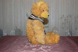 Antique Thuringia Germany Yellow Teddy Bear 1930s Silk Plush 18 inch 46 cm