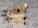 Antique Old 60s Brown Beige Koala Bear Real Fur