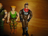 GI Joe Street Fighter Action Figures Mixed Lot 3 Men Assorted Characters Guile Z