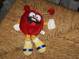 Vintage Nicky Toy Holland Red Weird Creature Plush M&Ms