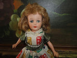 Antique 1950s Uneeda Suzette Vinyl Doll 10 inch Marked Fully Jointed