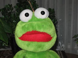 Dutch Large Green FROG Stuffed Animal Plush