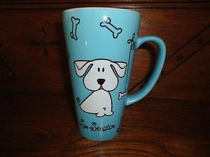 La Senza Lingerie Shop Official Dog Porcelain Cup Mug 6 inch New