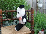 Vintage 1970s German Panda Bear Glass Eyes 16 Inch