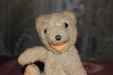 Antique Diem Germany Bear Wool Plush Jointed 1930s Shoe Button Eyes 7 inch CUTE