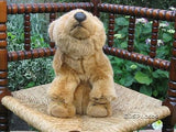 World Wildlife WWF Brown Bear Anna 16 Inch Leather Tag