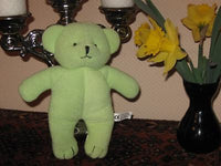 Baby Safe Dutch Green Teddy Bear w Rattle
